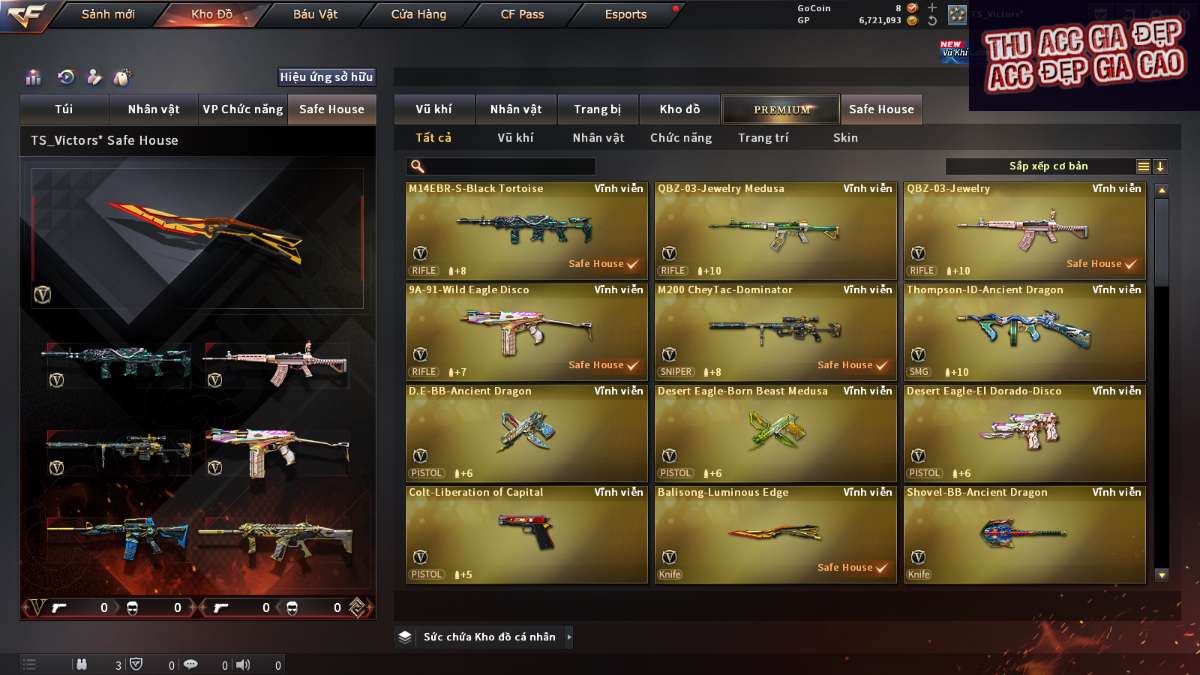 shop acc cf uy tin gia re